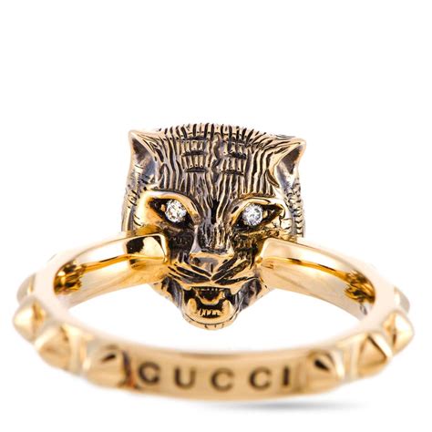 bague gucci or|bague gucci feline.